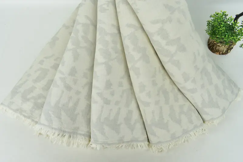 Turkish Bedcover, Turkish Blanket, Beach Wedding Favor, Bridesmaid Gifts, Throw Blankets, Woven Throw Blanket, 94x86 Cotton Floral Design Towel - 4