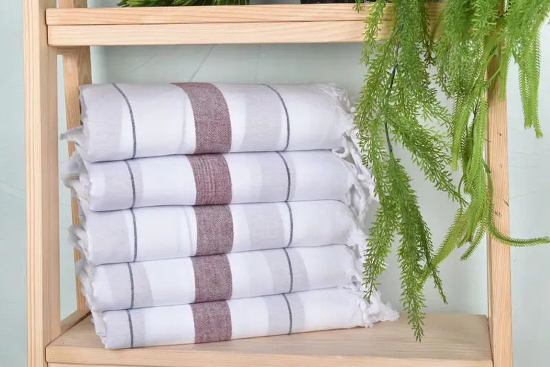 Striped Towel, Bridal Shower Gift, Custom Wedding Gift, 36x67 Inches