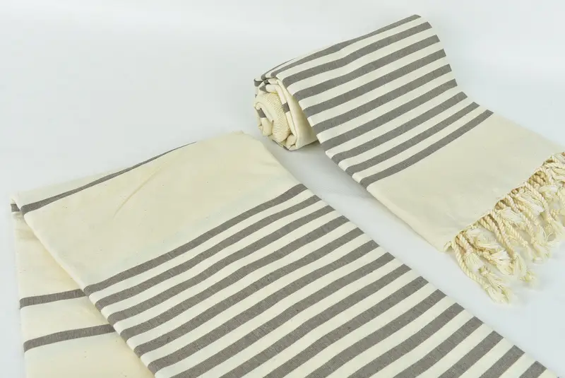 İnce havlu, 80x40 pamuklu çizgili havlu, sevgililer günü hediyesi, monogram havlu, düğün hediyesi, spa için Türk banyo havlu, özel düğün hediyesi - 7