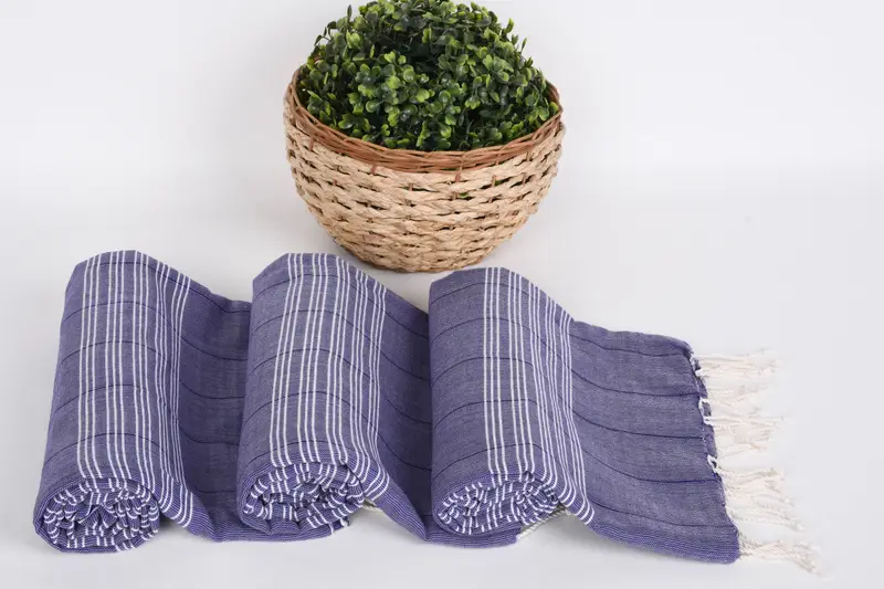 Soft and absorbent Turkish towel, Monogram Turkish Towel, Bachelorette Party Favors, Gift For Her, 70x40 Cotton Striped Towel, Gift For Best Friend - 8