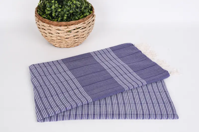 Soft and absorbent Turkish towel, Monogram Turkish Towel, Bachelorette Party Favors, Gift For Her, 70x40 Cotton Striped Towel, Gift For Best Friend - 4