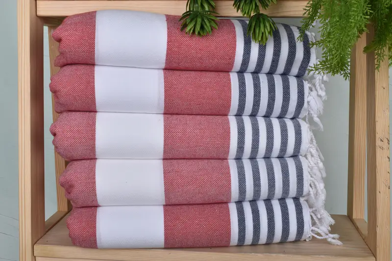 Bachelorette Favor, 40x24 Cotton Striped Towel, Beach Theme Bachelorette Party, Monogram Hand Towel, Turkish Hand Towel, Personalized Gift - 1