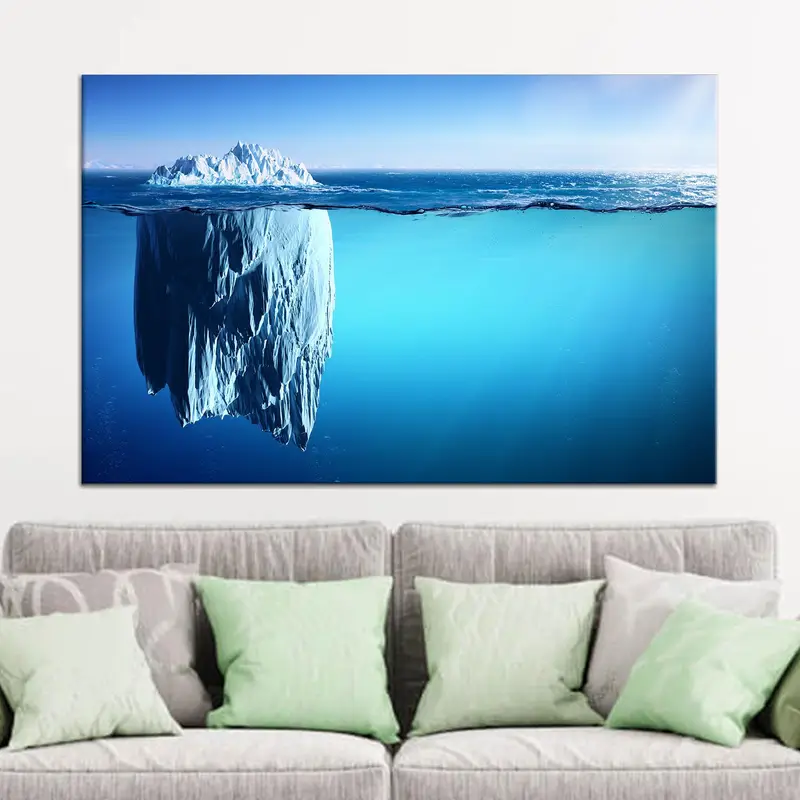 エレガントな海の風景キャンバスプリント - オーシャンアート装飾