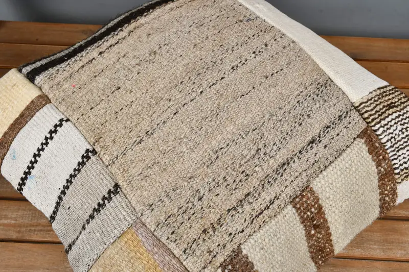 20x20 White Cushion Case, Ethnic Pillow Cover Cushion Cover, Throw Kilim Pillow, Home Decor Pillow, Cushion Case, Muted Pillow, Turkish Pillow - 4
