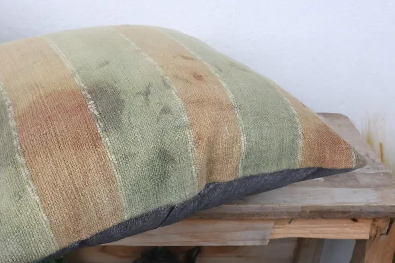 Antique Pillows, Car Pillow Sham, Luxury Pillow Cover, Boho Pillow, Vintage Kilim Throw Pillow, 16x16 Beige Pillow Case, Pillow Cover - 6