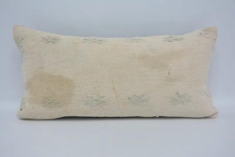 Geometric Embroidered Throw Pillow, 12x24 Inches Size Pillow - 1