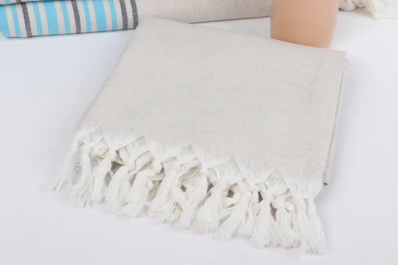 70x40 Linen Striped Towel, Monogram Beach Towel, Gift Boxes Towel, Custom Wedding Gifts, Personalized Bridesmaid Gift, Best Wedding Gift - 5