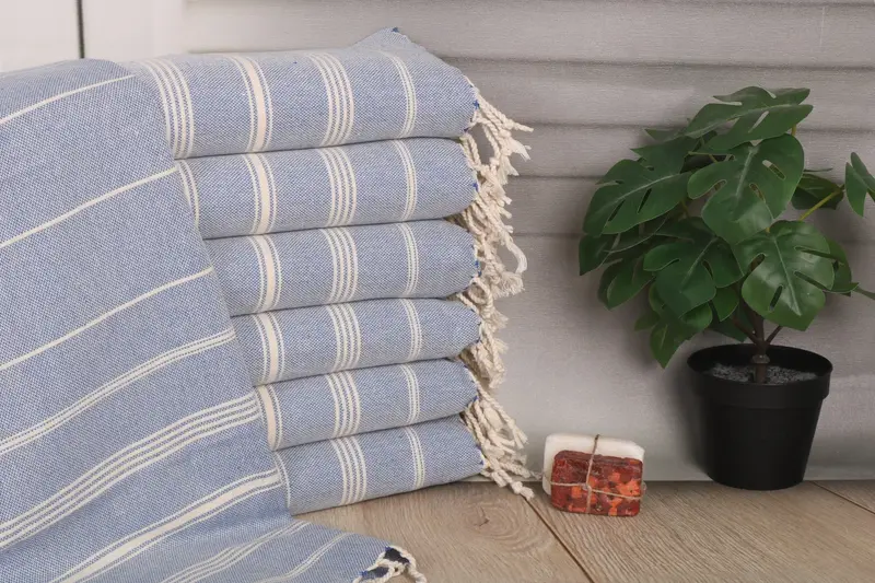 Personalized Turkish Cotton Hand Towel Embroidered Monogram Gift, 24x38 Inches