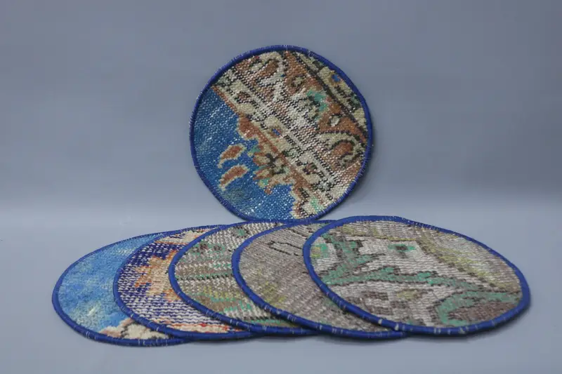 Böhmisches Tischset in Braun und Bronze, Tischset im Steampunk-Stil