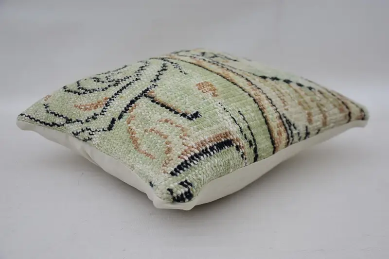 Home Decor Pillow, Decorative Pillow Cover, 12x12 Beige Pillow, Boho Pillow Sham Cover, Cushion Case, Vintage Pillow - 6