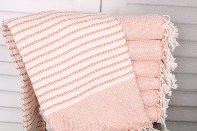 Bridesmaid Gifts, Sand-resistant towel, Unique Gift, Best Friend Wedding Gift, Custom Towel, 76x40 Cotton Striped Towel, Turkish Beach Towel Bulk - 1