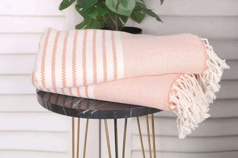 Bridesmaid Gifts, Sand-resistant towel, Unique Gift, Best Friend Wedding Gift, Custom Towel, 76x40 Cotton Striped Towel, Turkish Beach Towel Bulk - 3