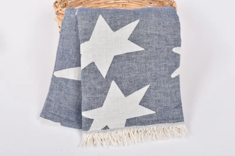 Bachelorette Party Decorations, Monogrammed Turkish Towel, Organic Turkish towel, Gift For Mom, 68x36 Cotton Star Design Towel, Beach Towel Gift - 5
