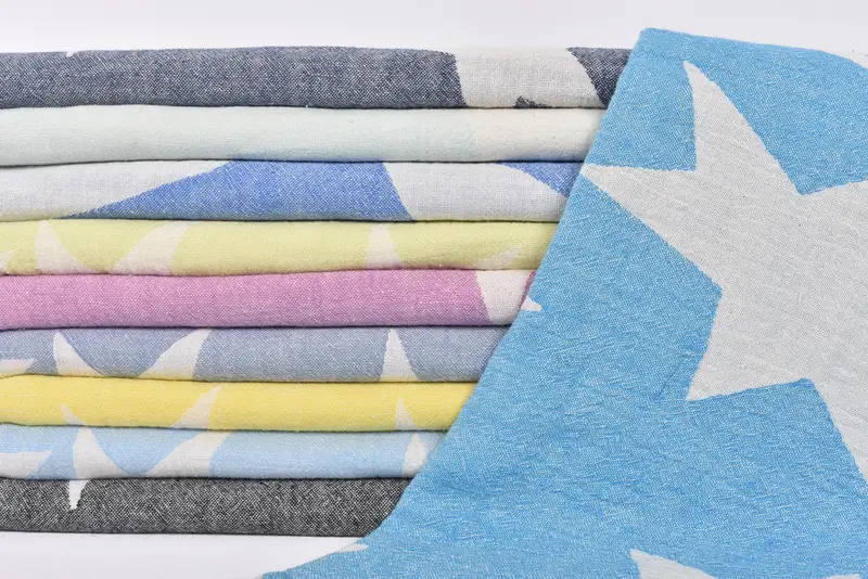 Bachelorette Party Decorations, Monogrammed Turkish Towel, Organic Turkish towel, Gift For Mom, 68x36 Cotton Star Design Towel, Beach Towel Gift - 2