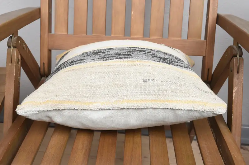 Interior Designer Pillow, 16x16 White Pillow Cover, Authentic Pillow Cover, Cushion, Antique Pillows, Vintage Kilim Throw Pillow - 5