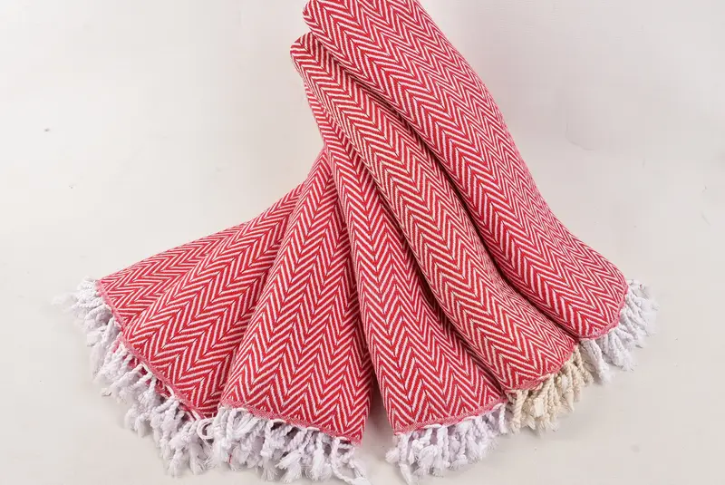 Personalized Wedding Gift, Bachelorette Party Items, Hammam Towel USA, Peshtemal Towel, Customized Towels, Custom Gift, 68x40 Cotton Zig zag Towel - 4