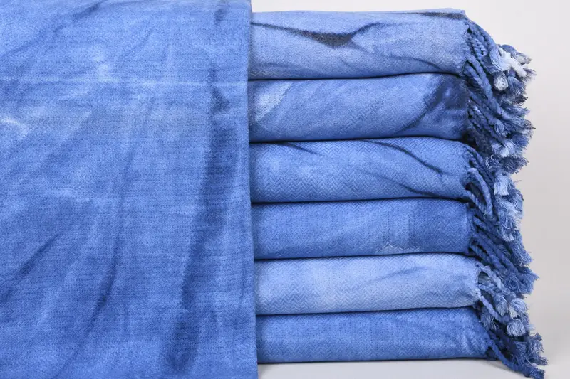 Absorbent Turkish towel, Bridesmaid Gift, House Warming Gift, 68x38 Cotton Tie Dye Towel, Beach towel, Traditional Turkish peshtemal for hammam - 1
