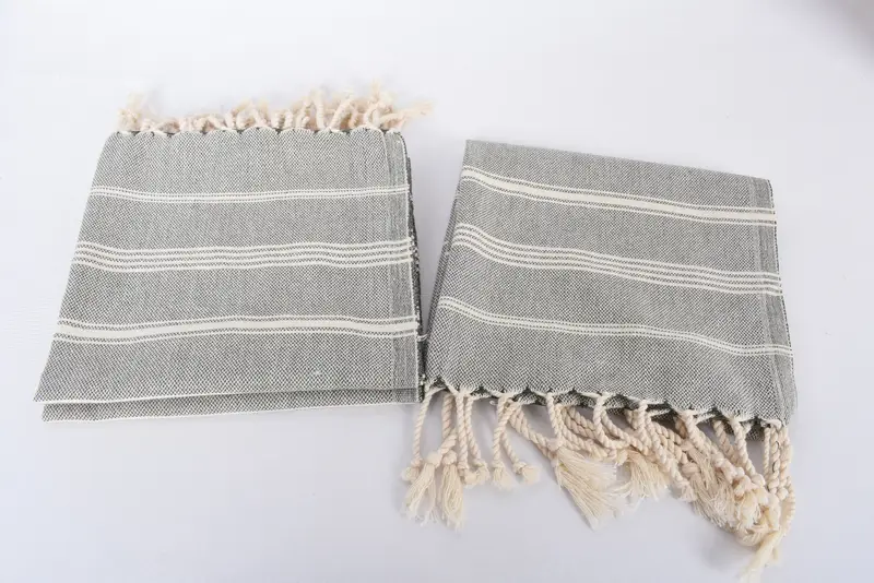 Personalized Kitchen Towel, Guest Towel, Personalized Gift, Bulk Order Towel, Personalize Gift, Monogram Kitchen Towel, 38x24 Cotton Striped Towel - 7