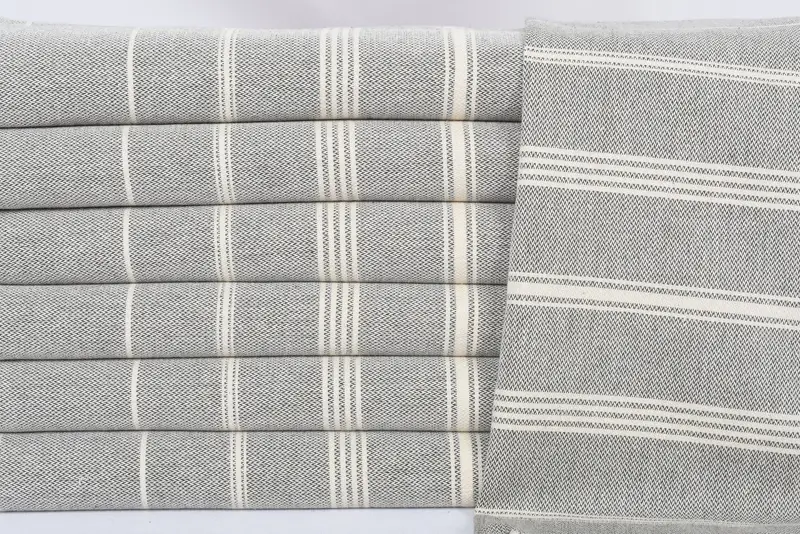 Personalized Kitchen Towel, Guest Towel, Personalized Gift, Bulk Order Towel, Personalize Gift, Monogram Kitchen Towel, 38x24 Cotton Striped Towel - 2