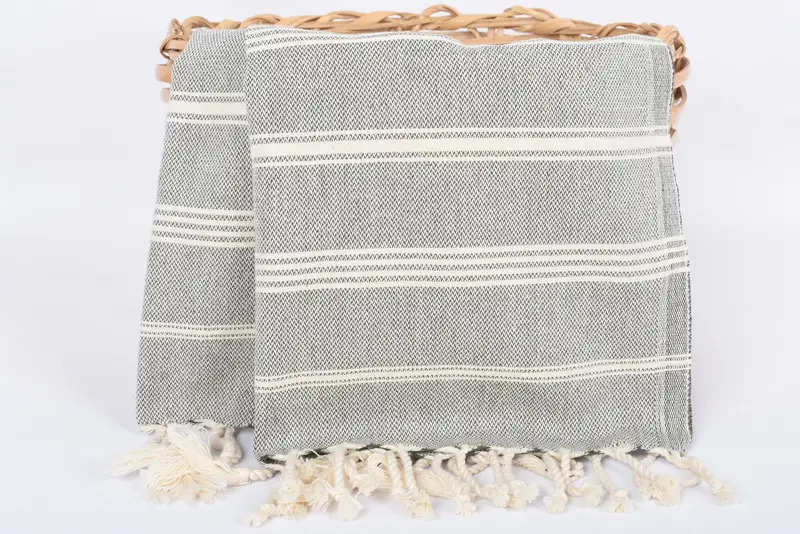 Personalized Kitchen Towel, Guest Towel, Personalized Gift, Bulk Order Towel, Personalize Gift, Monogram Kitchen Towel, 38x24 Cotton Striped Towel - 5