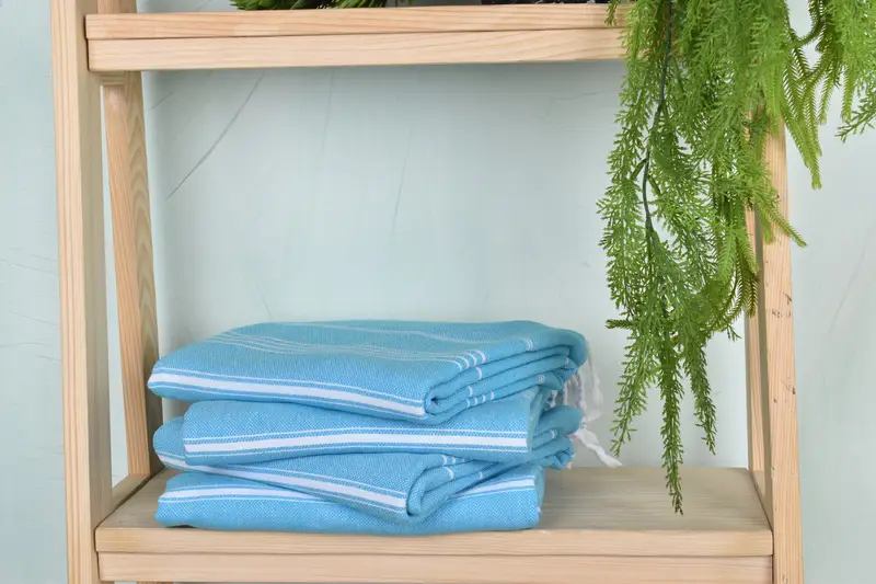 Best lightweight Turkish towel for travel USA, Sand-free towel, 70x40 Cotton Striped Towel, Sand-resistant towel, Wedding For Favor, Wedding Gift - 7