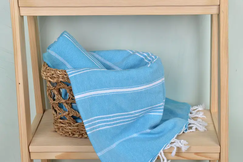 Best lightweight Turkish towel for travel USA, Sand-free towel, 70x40 Cotton Striped Towel, Sand-resistant towel, Wedding For Favor, Wedding Gift - 4