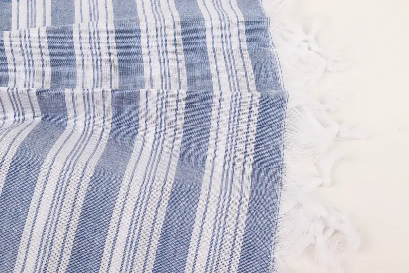 Travel Towel, 70x40 Cotton Striped Towel, Family Gift Basket, Gifts For Him, Organic Turkish towel, Personalized Beach Towel, Christmas Favors - 8