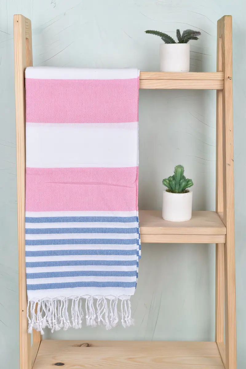 70x40 Cotton Striped Towel, Bachelorette Towel, Hammam towel, Custom Beach Towels, Embroidery Towel, Engagement Gift, Wedding Gift, Organic towel - 8