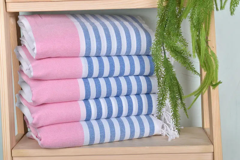 70x40 Cotton Striped Towel, Bachelorette Towel, Hammam towel, Custom Beach Towels, Embroidery Towel, Engagement Gift, Wedding Gift, Organic towel - 1
