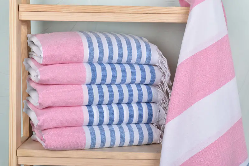 70x40 Cotton Striped Towel, Bachelorette Towel, Hammam towel, Custom Beach Towels, Embroidery Towel, Engagement Gift, Wedding Gift, Organic towel - 2
