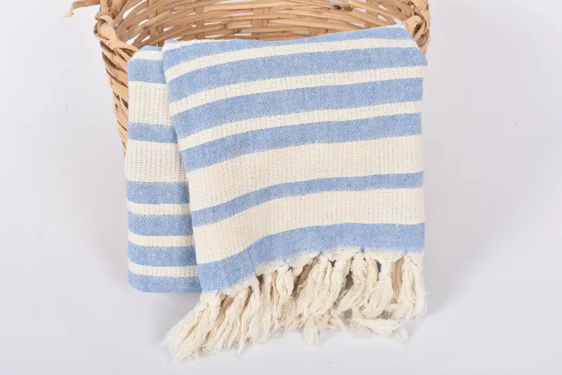 Personalized Wedding Gift, Valentines Gift, Organic towel, Custom monogram Turkish beach towel USA, Custom Gift, 70x34 Cotton Striped Towel - 5