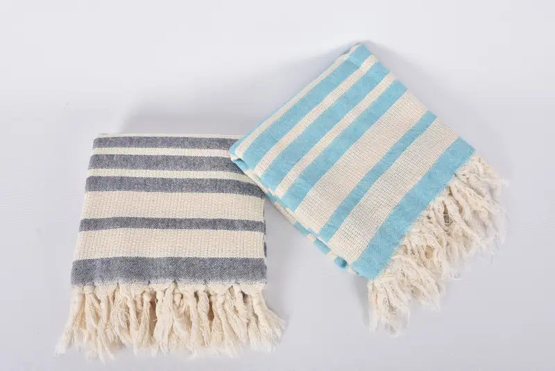 Personalized Wedding Gift, Valentines Gift, Organic towel, Custom monogram Turkish beach towel USA, Custom Gift, 70x34 Cotton Striped Towel - 6