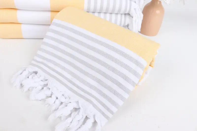 Gift For Him, Bridal Gifts, Monogram Turkish Towel, Quick-Dry Beach Towel, Florida Bachelorette Party Favors, 68x36 Cotton Striped Terry Towel - 4