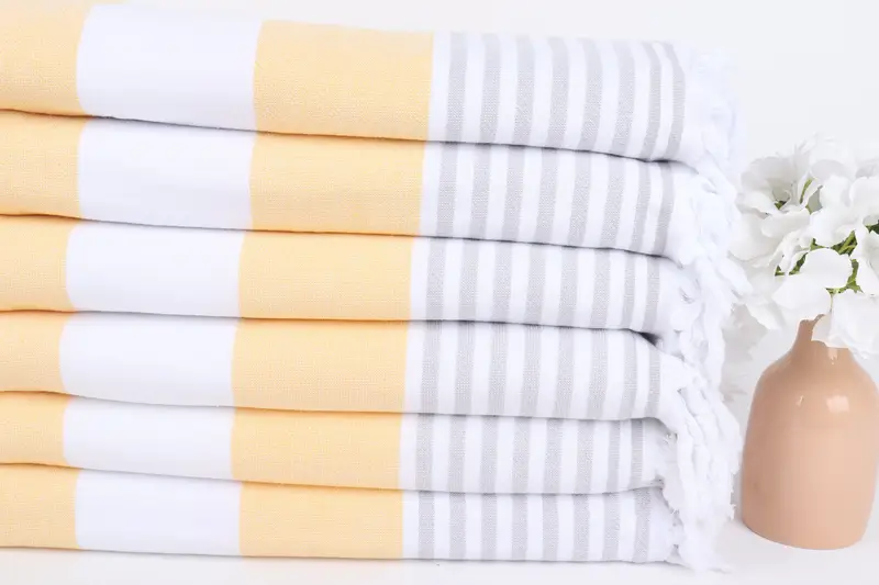 Gift For Him, Bridal Gifts, Monogram Turkish Towel, Quick-Dry Beach Towel, Florida Bachelorette Party Favors, 68x36 Cotton Striped Terry Towel - 3