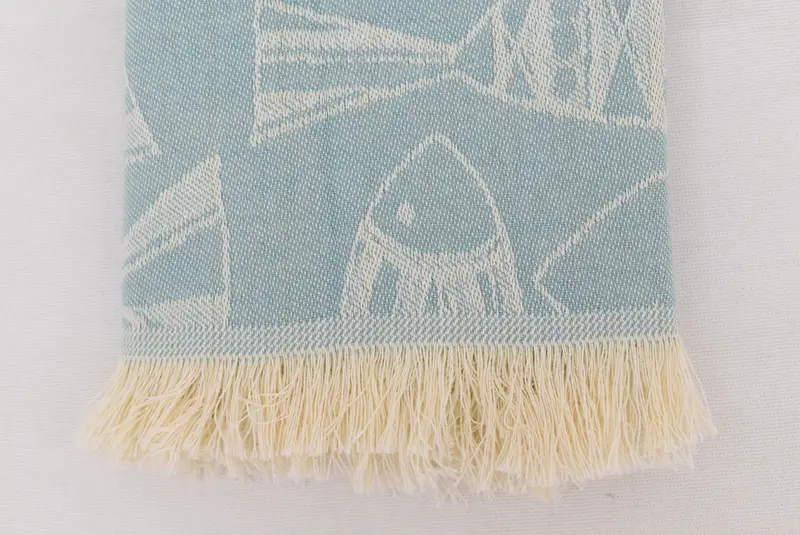 Turkish Hand Towel, Custom Hand Towel, Monogrammed Hand Towel, Bathroom Hand Towel, Bachelor Towel, Towel With Name, 28x20 Cotton Fish Design Towel - 7