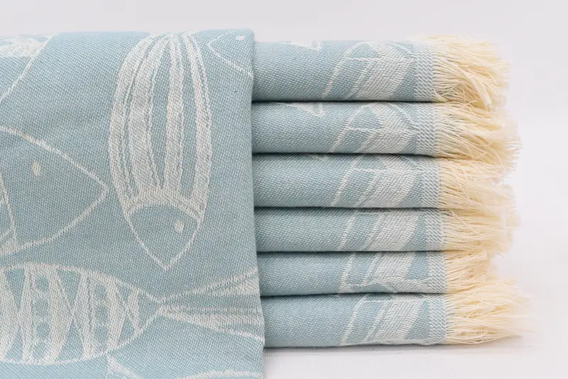 Turkish Hand Towel, Custom Hand Towel, Monogrammed Hand Towel, Bathroom Hand Towel, Bachelor Towel, Towel With Name, 28x20 Cotton Fish Design Towel - 1