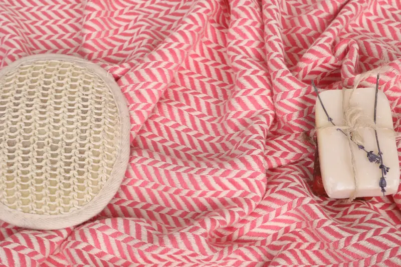 Yaz Hediyesi, Kişiselleştirilmiş El Havlusu, 36x18 Pamuklu Chevron Havlu, Kişiselleştirilmiş Türk Havlu, Konuk Havlu, Özel El Havlusu, Monogramlı El Havlusu - 7