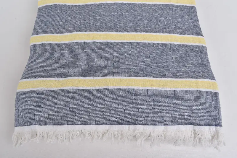 Bridesmaid Gifts, Throw Blankets, Woven Throw Blanket, Turkish Bedcover, 96x84 Cotton Striped Towel, Tablecloth, Personalized Home Gift Wedding - 5