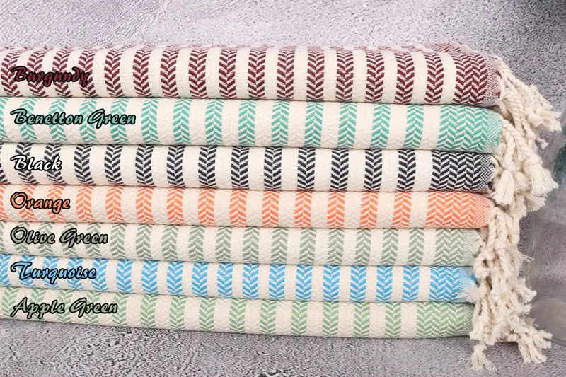 Custom Hand Towel, Personalized Gifts, Custom Wedding Gifts, Turkish Hand Towel, 40x18 Cotton Striped Towel, Hand Size Towels, Bachelorette Towel - 1