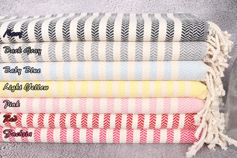 Custom Hand Towel, Personalized Gifts, Custom Wedding Gifts, Turkish Hand Towel, 40x18 Cotton Striped Towel, Hand Size Towels, Bachelorette Towel - 2
