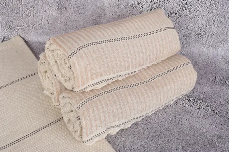 Customized Turkish Towel, Bachelorette Party Favors, Decorative Towel, Monogram Beach Towel, Memorial Gift, Custom Gift, 70x40 Cotton Striped Towel - 7