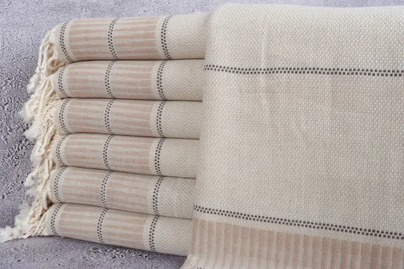Customized Turkish Towel, Bachelorette Party Favors, Decorative Towel, Monogram Beach Towel, Memorial Gift, Custom Gift, 70x40 Cotton Striped Towel - 1