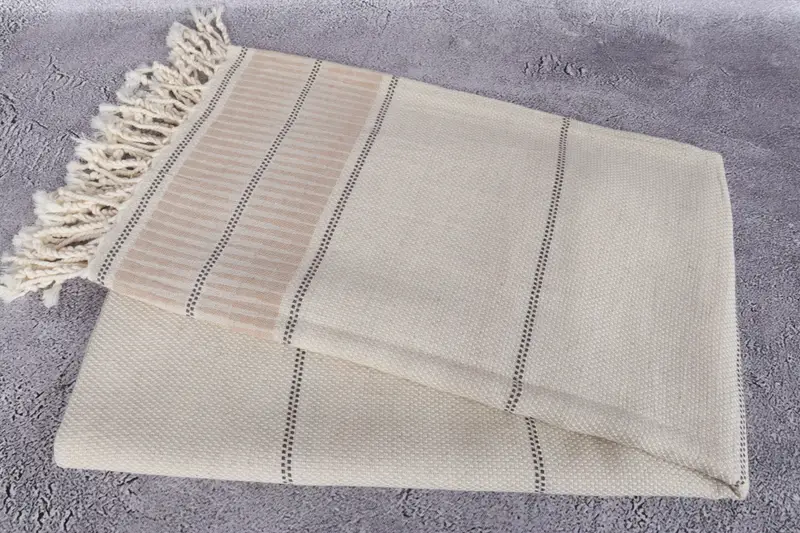 Customized Turkish Towel, Bachelorette Party Favors, Decorative Towel, Monogram Beach Towel, Memorial Gift, Custom Gift, 70x40 Cotton Striped Towel - 6