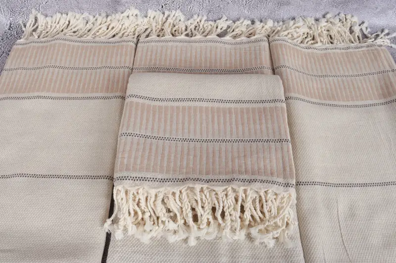 Customized Turkish Towel, Bachelorette Party Favors, Decorative Towel, Monogram Beach Towel, Memorial Gift, Custom Gift, 70x40 Cotton Striped Towel - 4