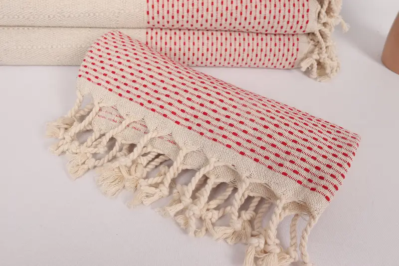 Handtücher für Handgröße, 40x20 Baumwollpolka Punkt Handtuch, Badezimmertücher, türkisches Geschirrtuch, Fitnesshandtuch, türkisches Handtuch, Bio -Geschirrtuch, Sommergeschenk - 4