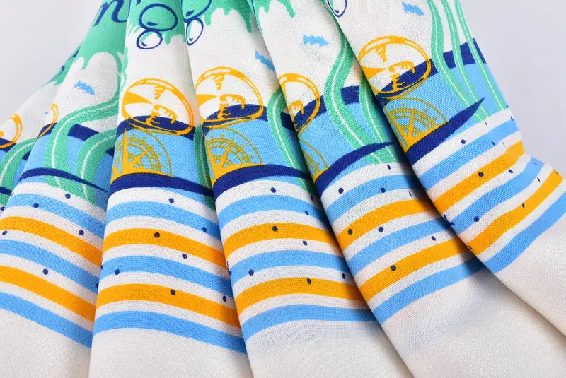 Gift For Mom, Organic Beach Towel, 70x40 Cotton Summer Patterned Towel, Personalized Gift, Lightweight towel, Bath towel, Bachelorette Favors Beach - 6