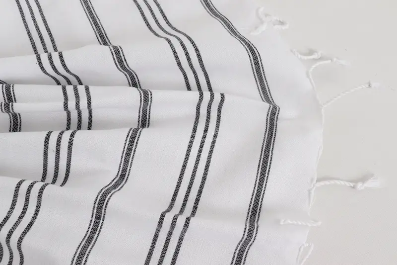 40x24 Cotton Striped Towel, Organic Towel, Boyfriend Gift, Small Bath Towels, Bathroom Towels, Gift For Her, Wedding Favors, Wedding Shower Gift - 8