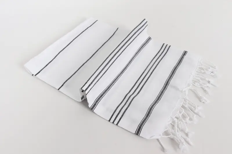 40x24 Cotton Striped Towel, Organic Towel, Boyfriend Gift, Small Bath Towels, Bathroom Towels, Gift For Her, Wedding Favors, Wedding Shower Gift - 6