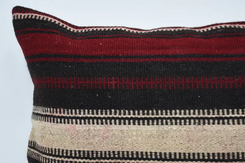 20x28 Red Pillow Case, Pillow Cover, Handmade Kilim Cushion, Ethnical Kilim Rug Pillow, Gift Pillow, Ethnic Throw Cushion Case - 2
