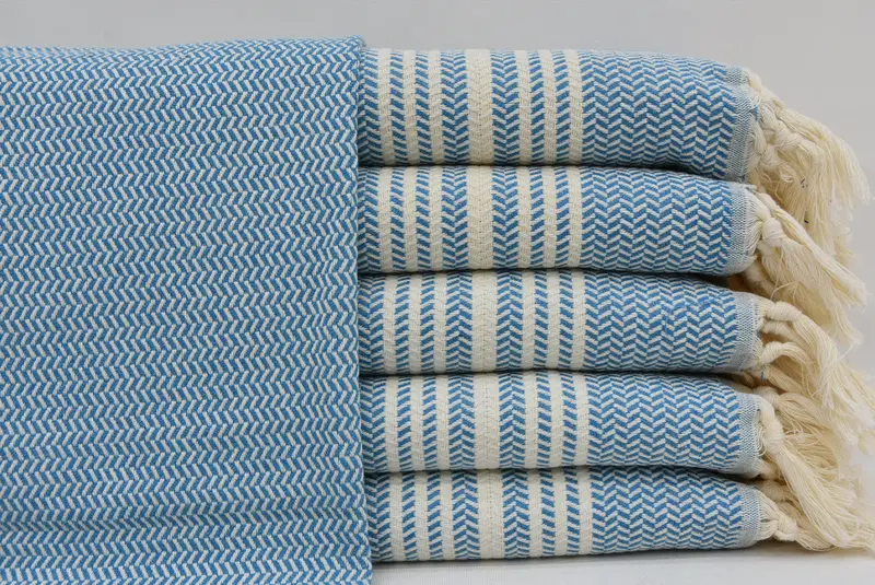 Small Bath Towels, Wedding Anniversary Gift, Turkish Towel Hand Towel, 40x18 Cotton Striped Towel, Best Friend Christmas Gift, Personalized Gifts - 3